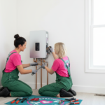 PowerPuff Plumbing in Puyallup, WA doing some plumbing work